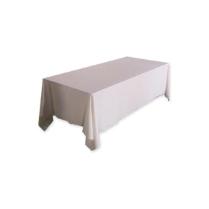 White table cloth for trestle table