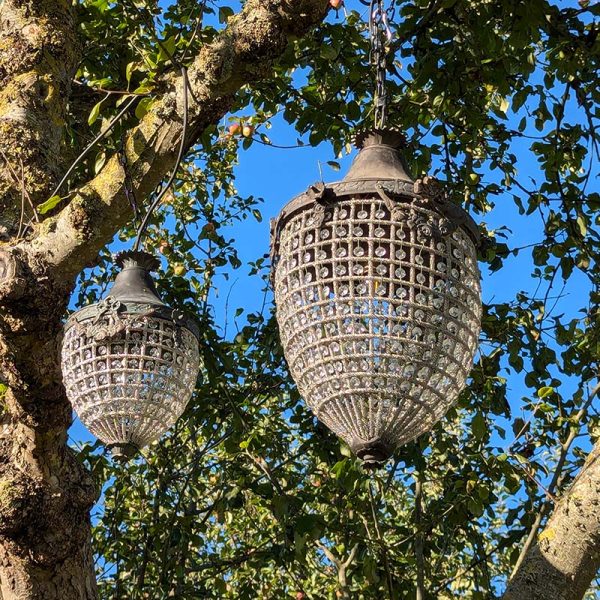 Acorn lantern chandeliers