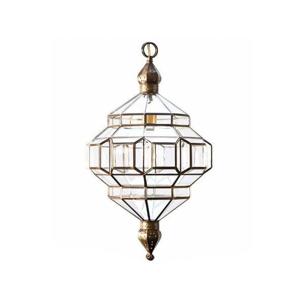 Gold & Glass Moorish Lantern